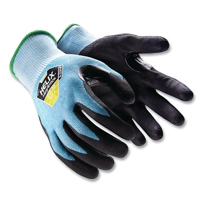 Helix Core series Impact Gloves, 3022, A5 Cut, Medium, Blue with Black Coating