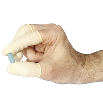 Nitrile Anti-Static Finger Cots, 125LNR, Rolled, Medium, White