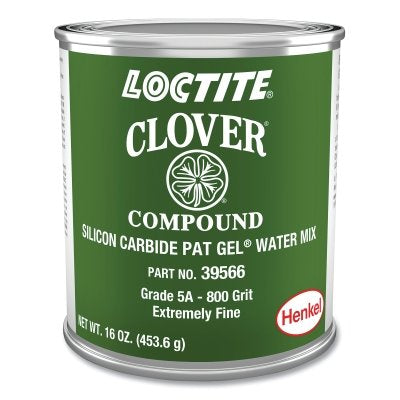 Clover Silicon Carbide Pat Gel Water Mix, 800 grit, 1 lb cap, Can, Mild Odor
