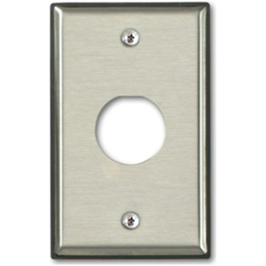 Single-Gang Stainless Steel DURAPORT Industrial Wallplate, 1-Port