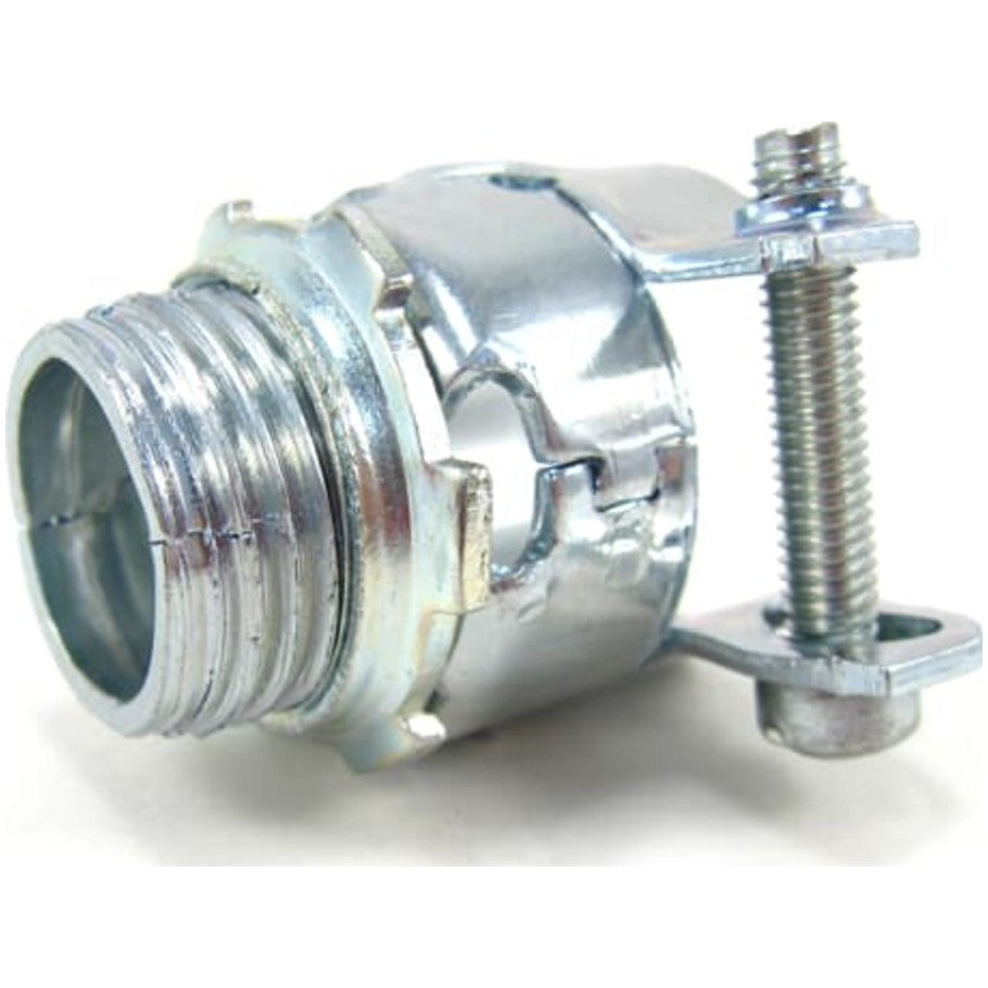 3/4 Inch T B Zinc Plated Steel Armored Cable/Flexible Metal Conduit Squeeze Connector