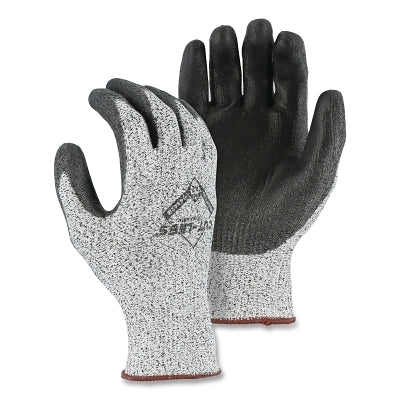 Cut-Less Korplex Gloves, Small, Gray with Black Coating