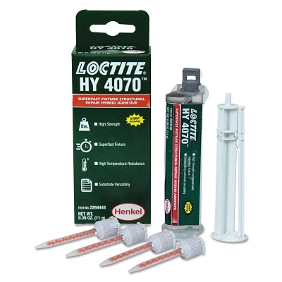HY 4070 Hybrid Gel Adhesives, 10 mL Cartridge, Clear, 10/Case