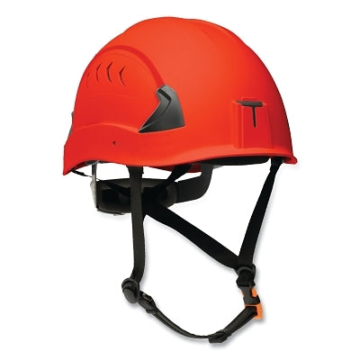CH-2-400V Climbing Style Vented Hard Hat, 6-Point Rapid Dial, HiVis Orange