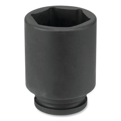 Impact Socket, 3/4 in Drive Size, 1-7/16 in Socket Size, Hex, 6-point, Deep Length