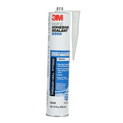 3M 051135-06500 Marine Adhesive Sealant, 295 mL, Cartridge, White