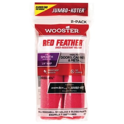 Big Green Jumbo-Koter Mini Roller Covers, 2 Pack, 4-1/2 in, 1/4 in Nap Length