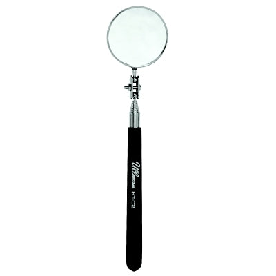 Telescoping Inspection Mirror, Round, 2-1/4 in dia, 6-1/2 in L to 36-3/8 in L
