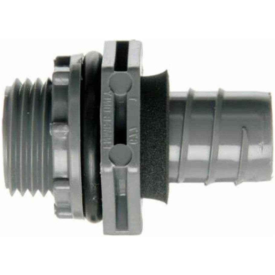 Carlon One-Piece Liquid Tight Connector, PVC, Straight, 1 in.
