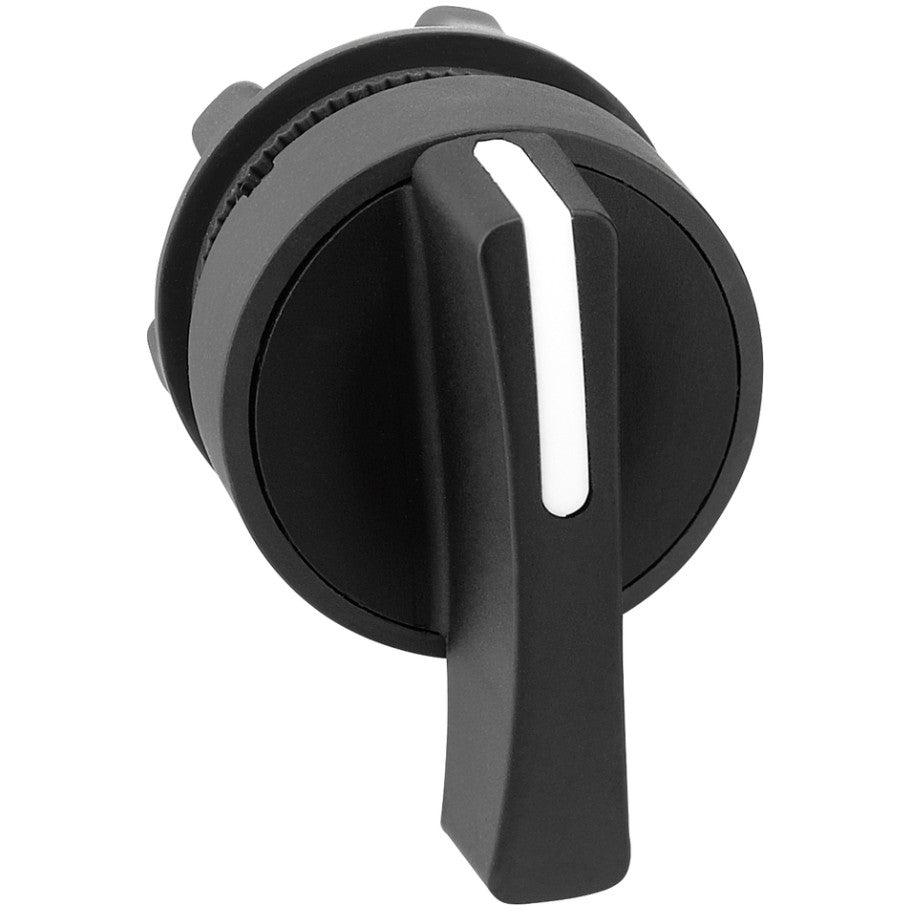 Harmony 22mm Selector Switch Head, Extended Lever, Non-Illuminated, Black, 3-Position Maintained