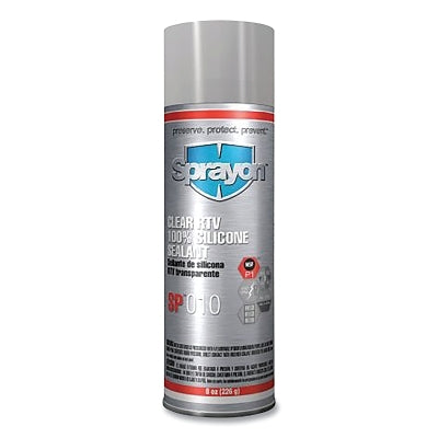 SP000 Series RTV Silicone Sealant, 8 oz, Aerosol Can, Red, SP050