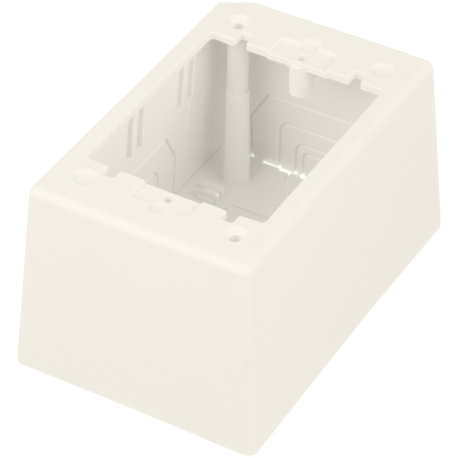Non-Metallic Power Rated Deep Outlet Box For LD Series Raceway, White