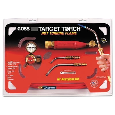 Target Torch Air-Acetylene Outfit, 3/8 in, 1/2 in, B Cyl Reg Fitting