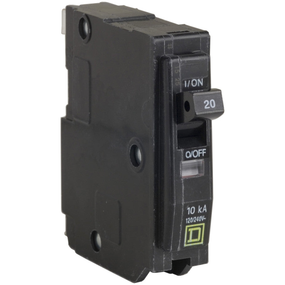 QO Miniature Circuit Breaker, Plug-In, 22kA, 120/240 Vac, 1-Pole, 30A