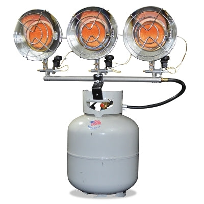 Portable Propane Radiant Heaters, 42000 Btu/h, 43 hr