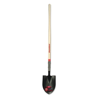 Forged Round Point Shovel, 8.75 in W x 5.300 in L Blade, 45 in Hardwood Handle with Cushion End