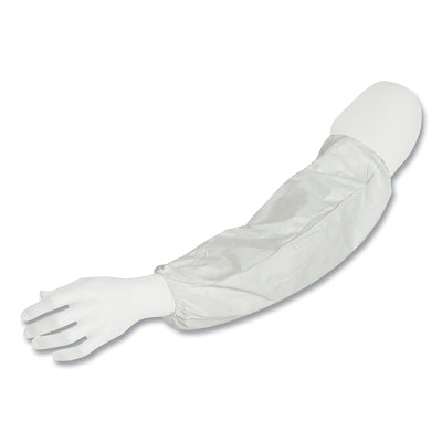 Tyvek 400 Sleeves, 18 in Long, Serged Closure, White