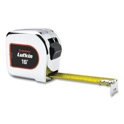 LFK Chrome Power Tape, 16 ft x 1 in W, SAE, A29, Yellow Blade, Chrome Case