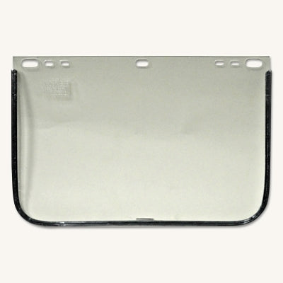 Visor, Clear, Aluminum Bound, 12 in L x 8 in H, For Jackson Safety Head Gear/Cap Adaptors