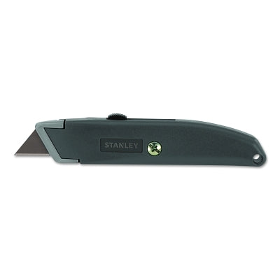Homeowner's Retractable Utility Knives, 8.2 in, Retractable Steel Blade, Metal, Gray