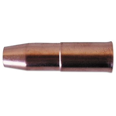 MIG Gun Nozzle, 1/2 in Bore, 1/8 in Recess, Tweco Style 24CT, Coarse Thread, Copper