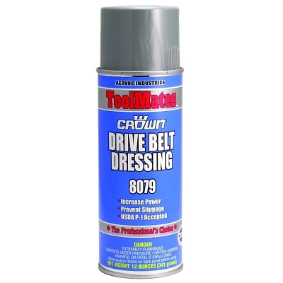 Drive Belt Dressing, 16 oz Aerosol Can, 12 oz Fill