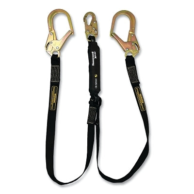 Welding Lanyard, 6ft L, Snap hook, Rebar Hook Anchor, Flame Resistant Web, 2 Legs