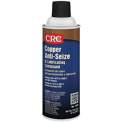 Copper Anti-Seize and Lubricating Compound, 12 oz Net Fill, Aerosol Can