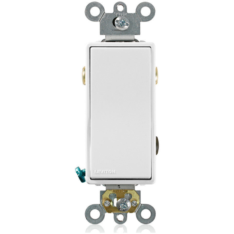 Decora Plus AC Quiet Rocker Switch, 3-Way, 20A, 120/277V, White