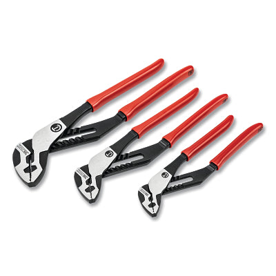 Z2 K9 Straight Jaw Dipped Handle Tongue and Groove Plier Set, 3 Pc, 8 in, 10 in, 12 in
