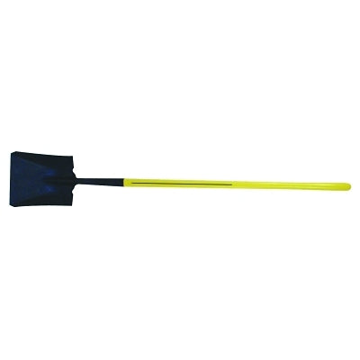 Ergo-Power Square Point Shovel, 11.5 in x 9.875 in Blade, 48 in Fiberglass Straight Handle