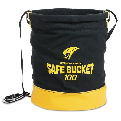 3M 1500133 Python Safety Spill Control Bucket, Carabiner Connection, 100lb Cap,Black/Yellow