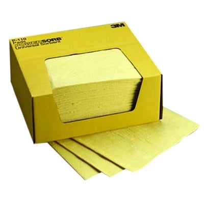 Chemical Sorbent Pads, Absorbs 4.25 gal, 13 7/8 in x 6 1/8 in