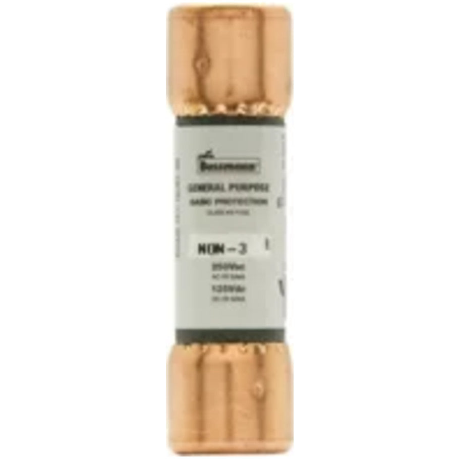 NON Series Class K5/H One-Time Fuse, Non-Current-Limiting, 3A, 250VAC/125VDC