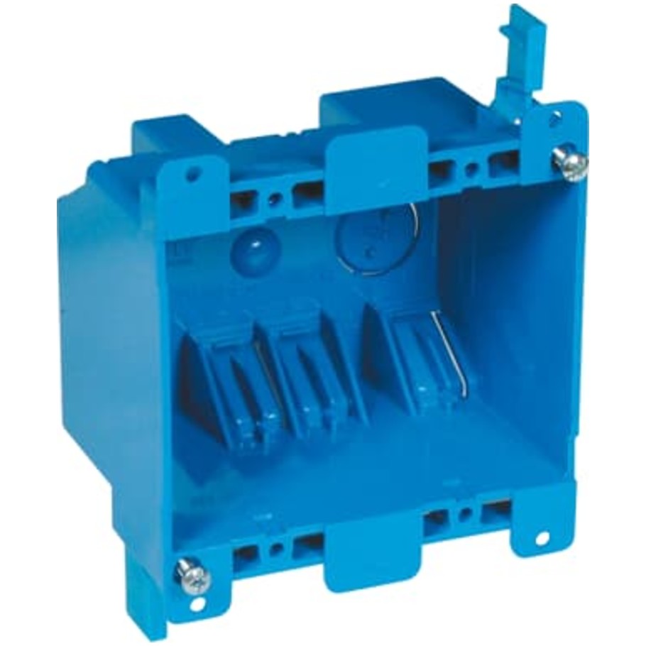 Blue Polycarbonate Outlet Box