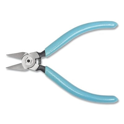 Shear Cutting Plier, 5 in, Diagonal, Tapered Relieved Head, Flush