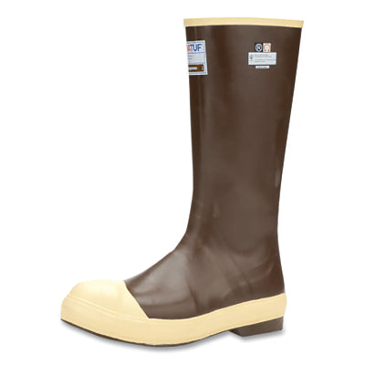 XTRATUF 15 in Legacy Boot, Size 7, Latex Neoprene, Brown/Tan, Steel Toe, Uninsulated