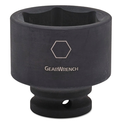 Impact Socket, 3/4 in Drive Size, 2.598 in Opening Size, 6-point, Standard Length