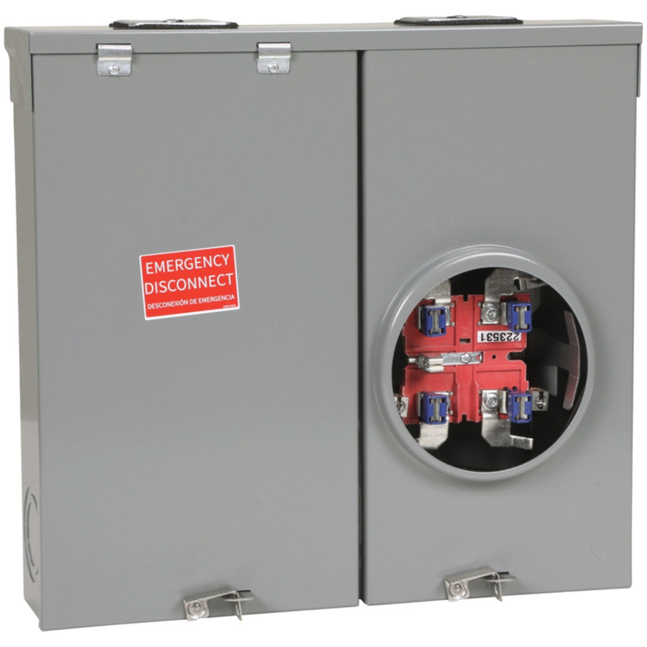 QO Rainproof Meter Main Without Bypass, Ringless, 1 Phase 120/240VAC