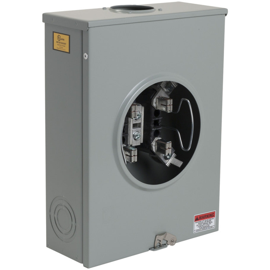 Ringless 200A 1-Phase 3-Wire 600V Combination Service Entrance Device (CSED) With Horn Bypass, OH/UG