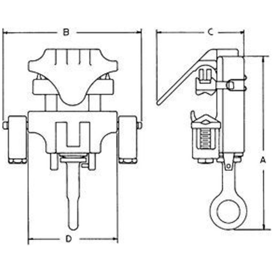 Hot Line Connector, Aluminum Alloy, 6-1/2 in.
