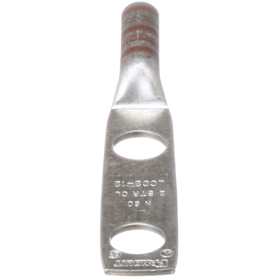 Long Barrel Lug, Brown, 2-Hole, 2 AWG, 1/2 in.