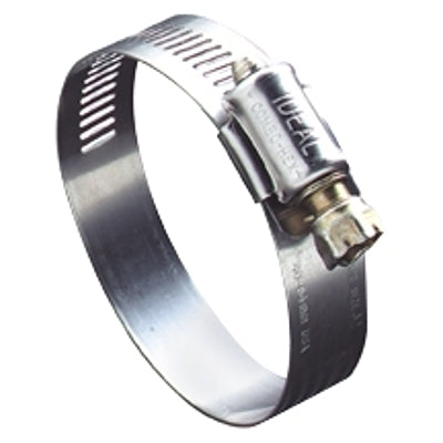 50 Series Small Diameter Clamp, 1-5/8 in Hose ID, 1-1/4 in to 2-1/4 in dia, Stainless Steel 201/301