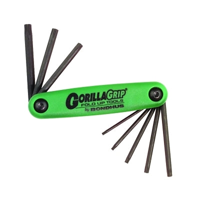 GorillaGrip Fold-Ups, 8 per Fold-Up, Torx Tip, Torx, T6 to T25