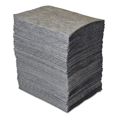 MAXX Enhanced General Purpose Absorbent, Absorbs 44 gal, 15 in W x 19 in L, Light Weight, Perforated, 1-Ply, Pad