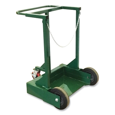 Liquid Cylinder Cart, 43 in H x 28 in W x 32 in D, 10 in Solid Rubber Wheels, Fits Up to 21 in dia Cyl