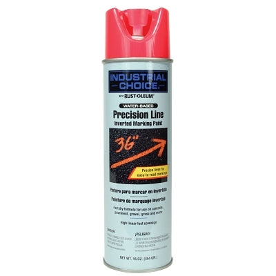 Industrial Choice M1600/M1800 System Precision-Line Inverted Marking Paint, 17 oz, Florescent Pink, M1800 Water-Based