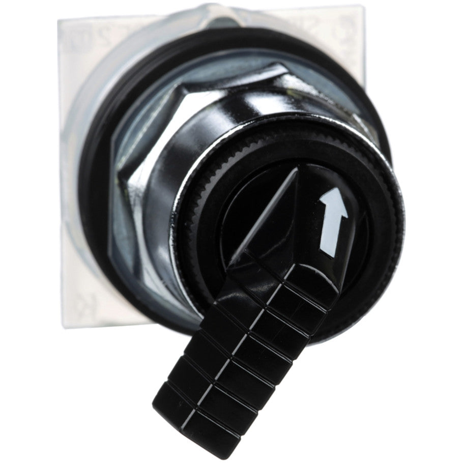 Harmony 30mm Selector Switch, Non-Illuminated, 2-Position, Manual Return, Black Gloved Hand Knob