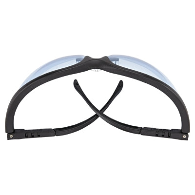 Klondike KD1 Series Protective Eyewear, Light Blue Polycarbonate Lens, Duramass Hard Coat, Black Nylon Frame