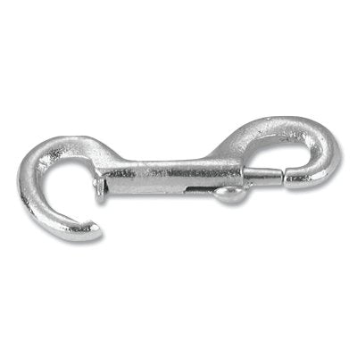 Snap Hook, Malleable Iron and Steel, Rigid Open Eye Bolt, 9/16 in Hook Opening, 7 in L, 240 lb